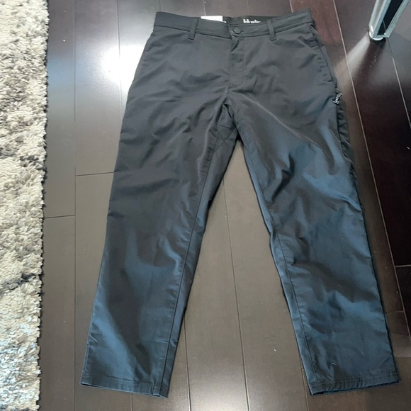 Hurley NWT Tech Pants Men's 34x29 Black Moisture Wicking Pockets Hidden Zipper - Picture 1 of 7